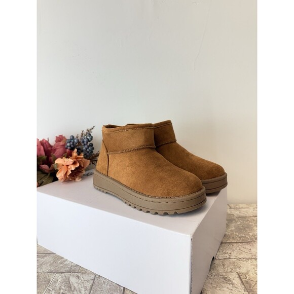 Sonoma Goods For Life Girl's Kazz Ankle Boots JL3 Cognac Size US:12 - Picture 7 of 13